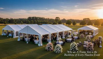 The Clear Advantage: Why an A-Frame Tent is the Backbone of Every Flawless Event Staging Royal Tent USA