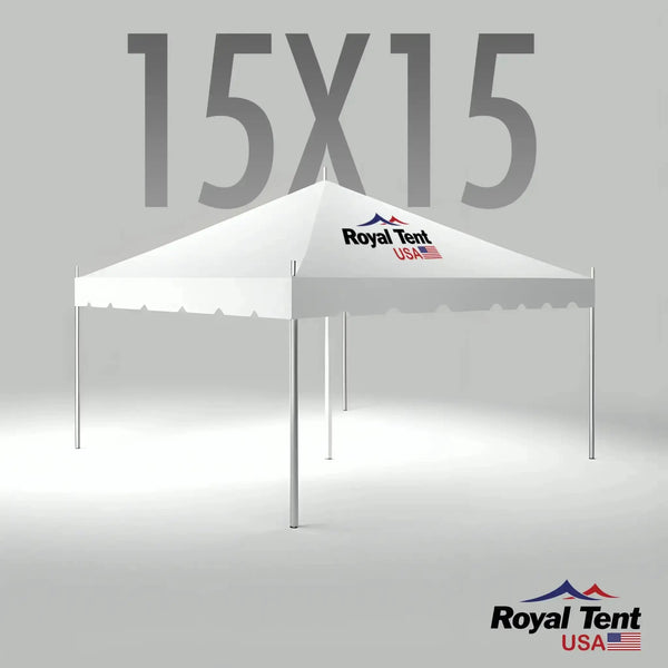 Classic Pole Tent 15x15ft (4.5x4.5m) Royal Tent USA