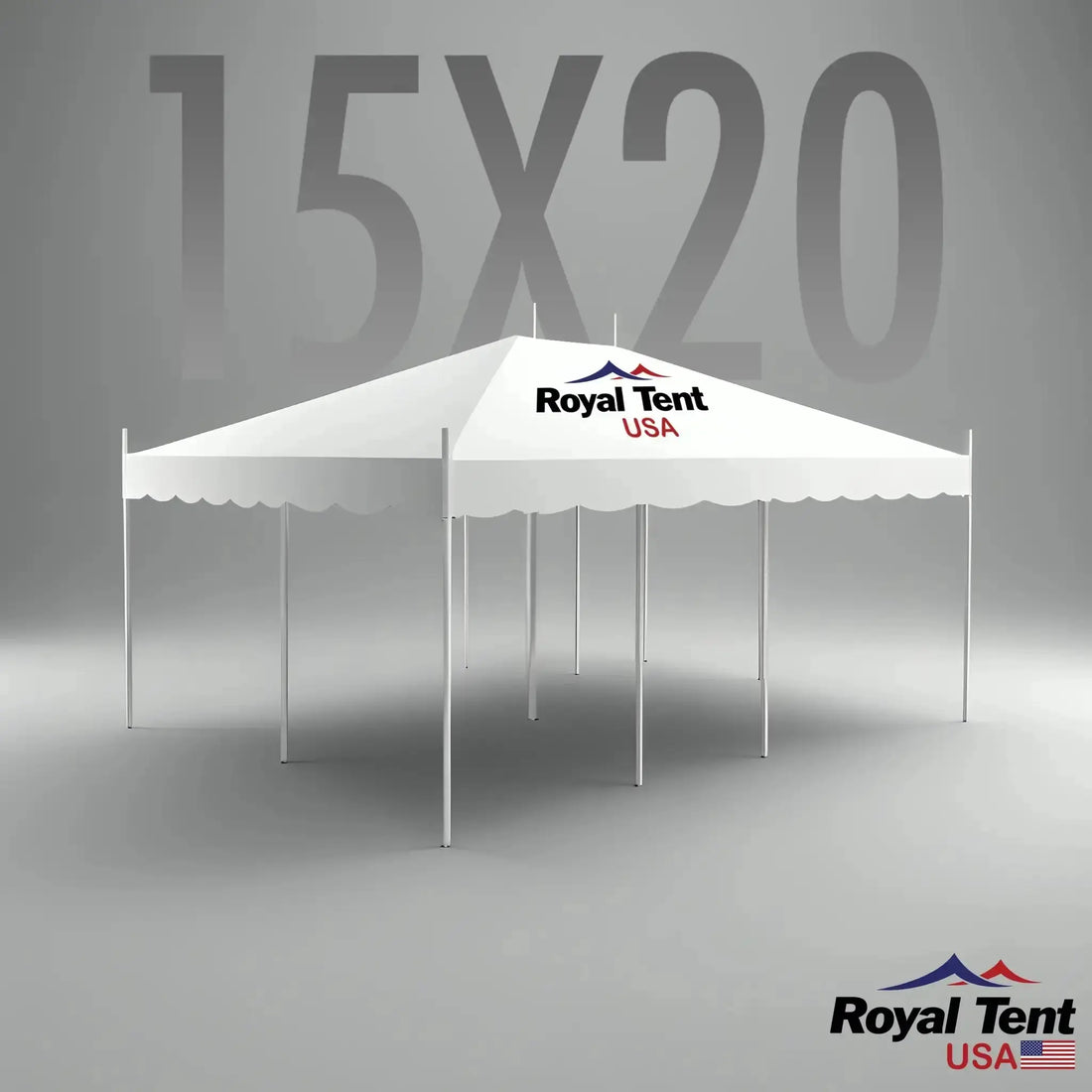 Classic Pole Tent 15x20ft (4.5x6m) Royal Tent USA