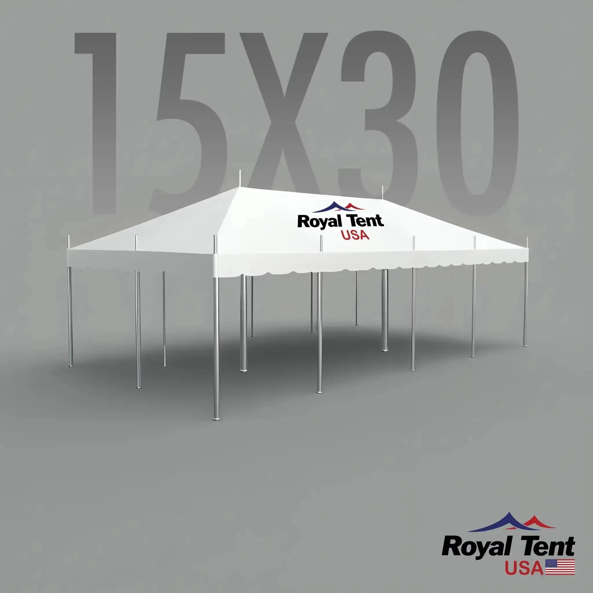 Classic Pole Tent 15x30ft (4.5x9m) Royal Tent USA