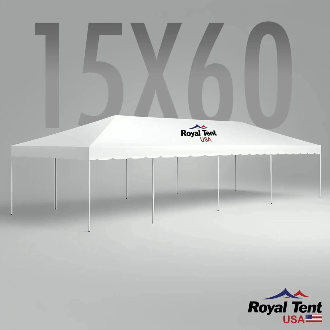 West Coast Frame Tent 15x60ft (4.5x18m) Royal Tent USA