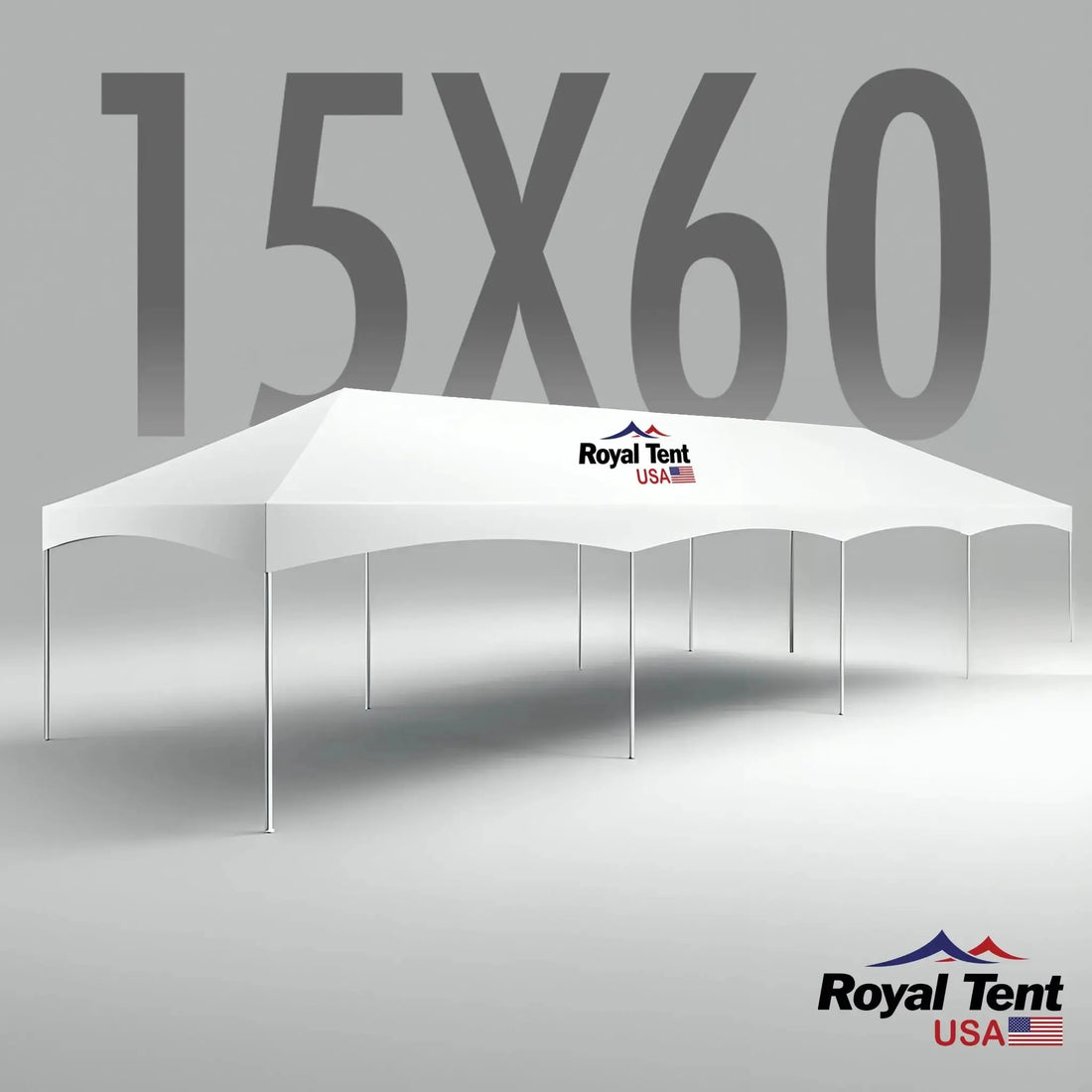 Royal Series Frame Tent 15x60ft (4.5x18m) Royal Tent USA