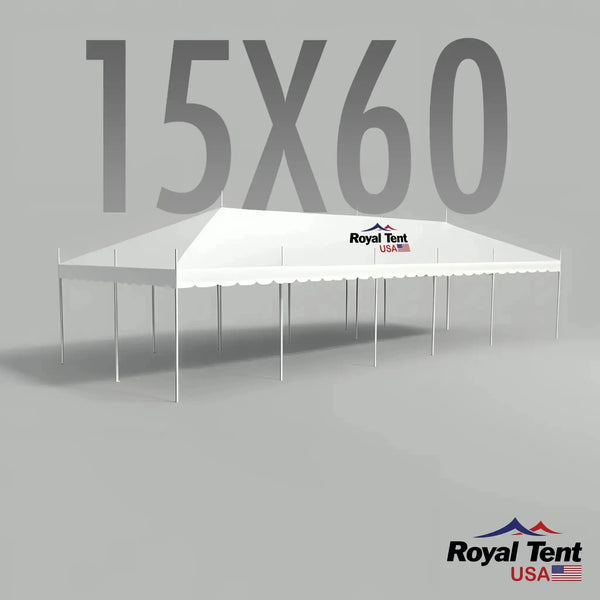 Classic Pole Tent 15x60ft (4.5x18m) Royal Tent USA