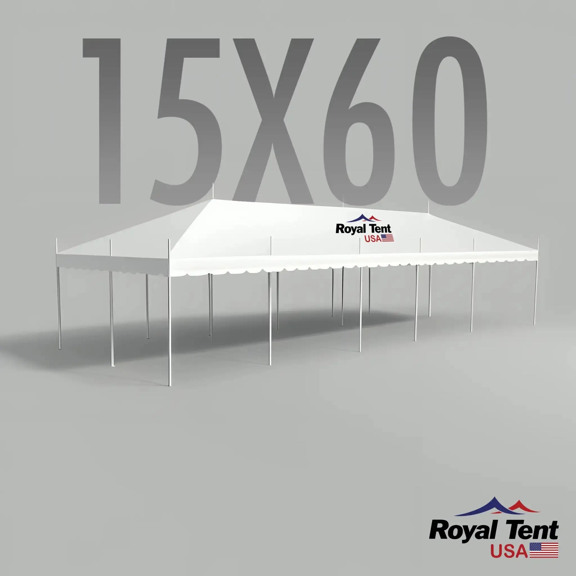 Classic Pole Tent 15x60ft (4.5x18m) Royal Tent USA