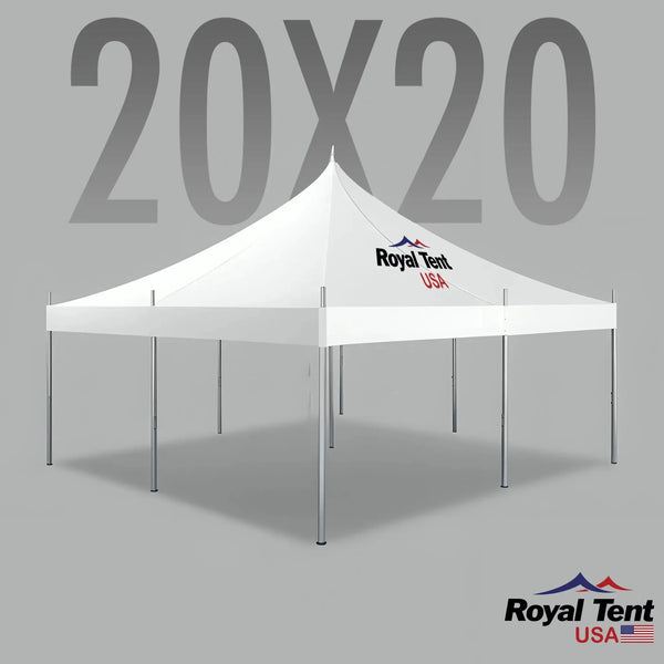 High Peak Pole Tent 20x20ft (6x6m) Royal Tent USA