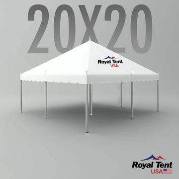 Classic Pole Tent 20x20ft (6x6m) Royal Tent USA