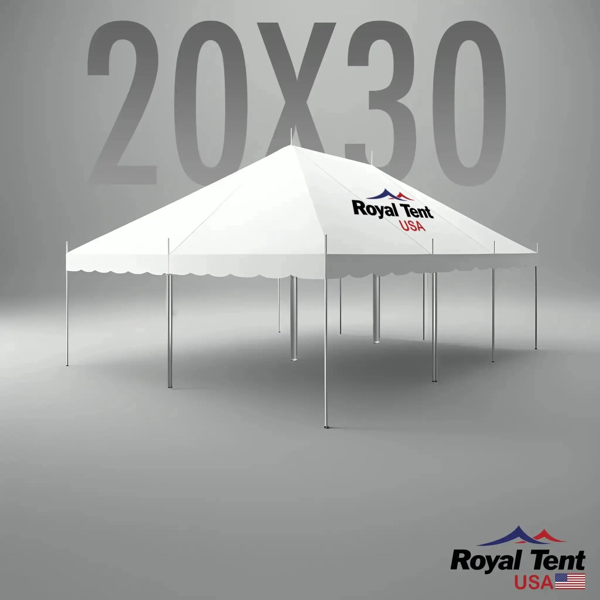 Classic Pole Tent 20x30ft (6x9m) Royal Tent USA