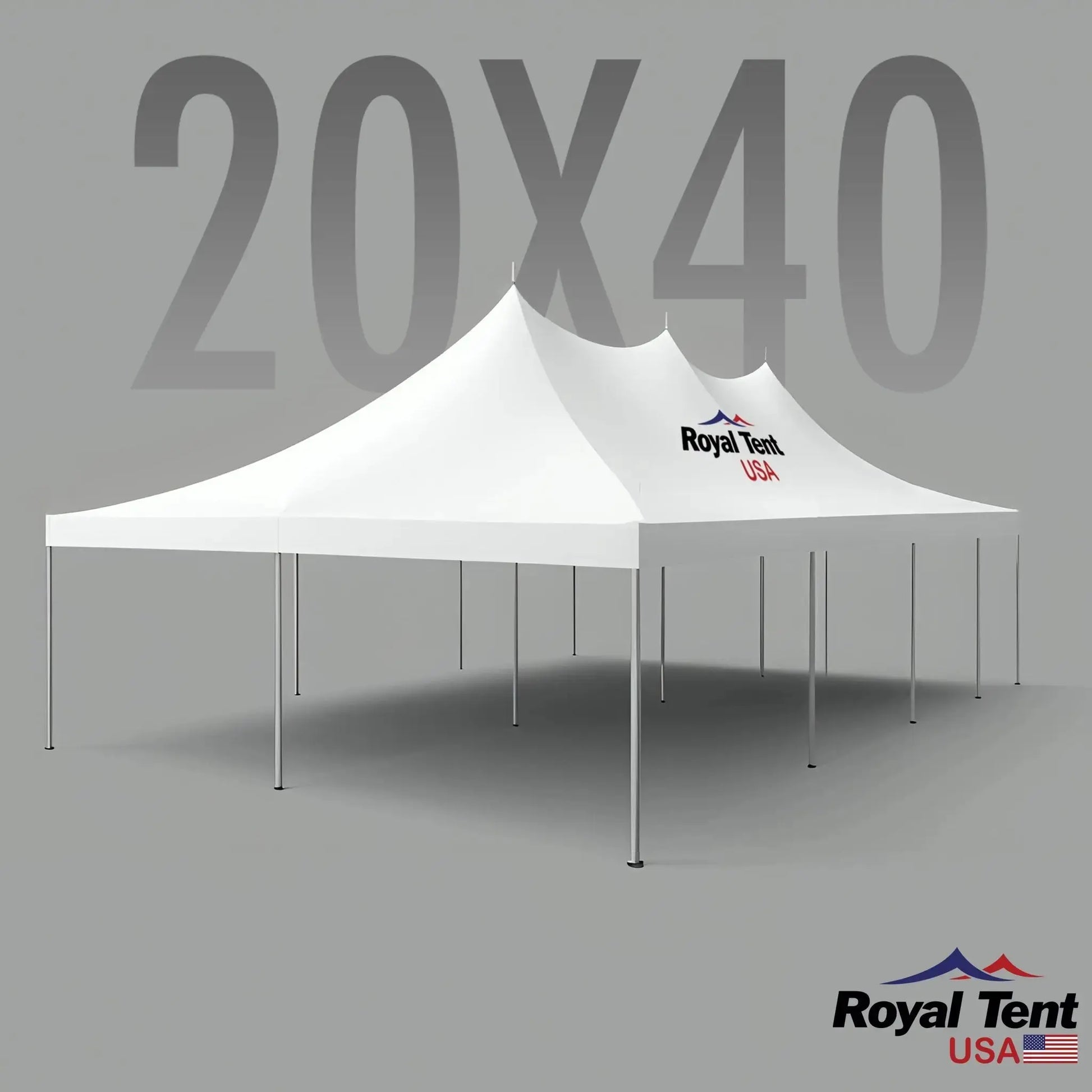 High Peak Pole Tent 20x40ft (6x12m) Royal Tent USA