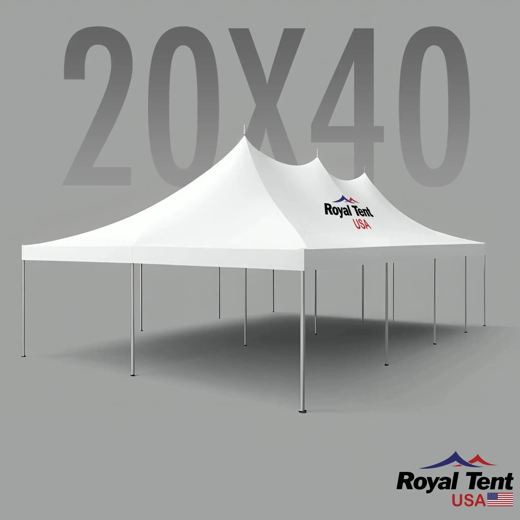 High Peak Pole Tent 20x40ft (6x12m) Royal Tent USA