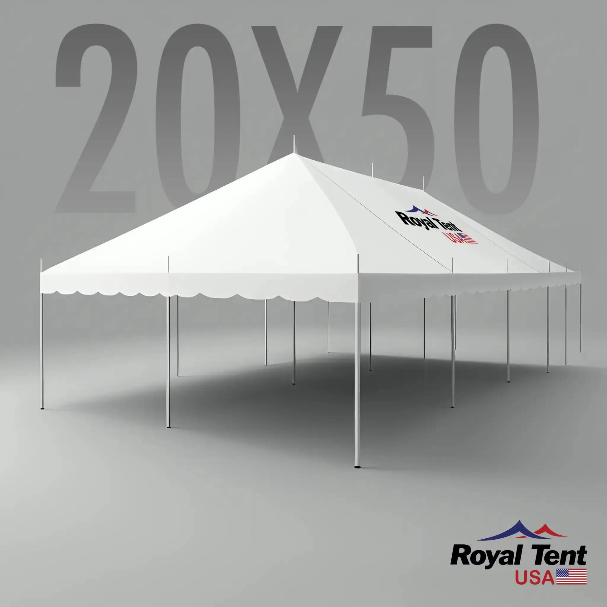 Classic Pole Tent 20x50ft (6x15m) Royal Tent USA