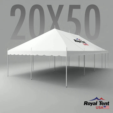 Classic Pole Tent 20x50ft (6x15m) Royal Tent USA