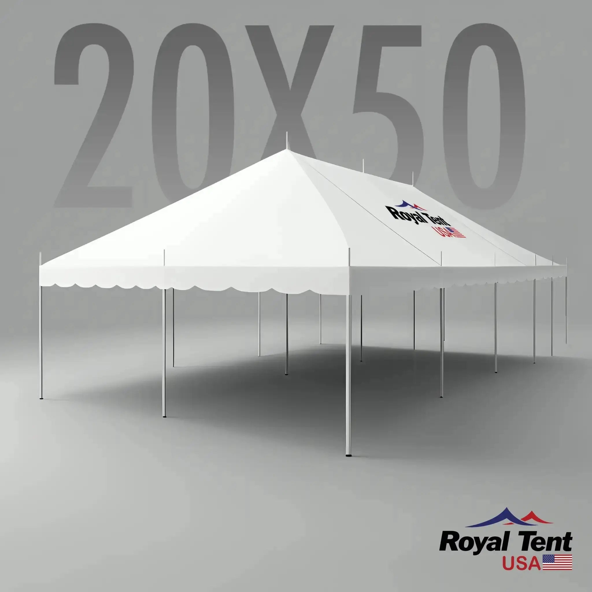 Classic Pole Tent 20x50ft (6x15m) Royal Tent USA