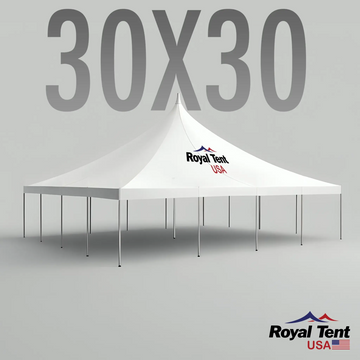 High Peak Pole Tent 30x30ft (9x9m) Royal Tent USA