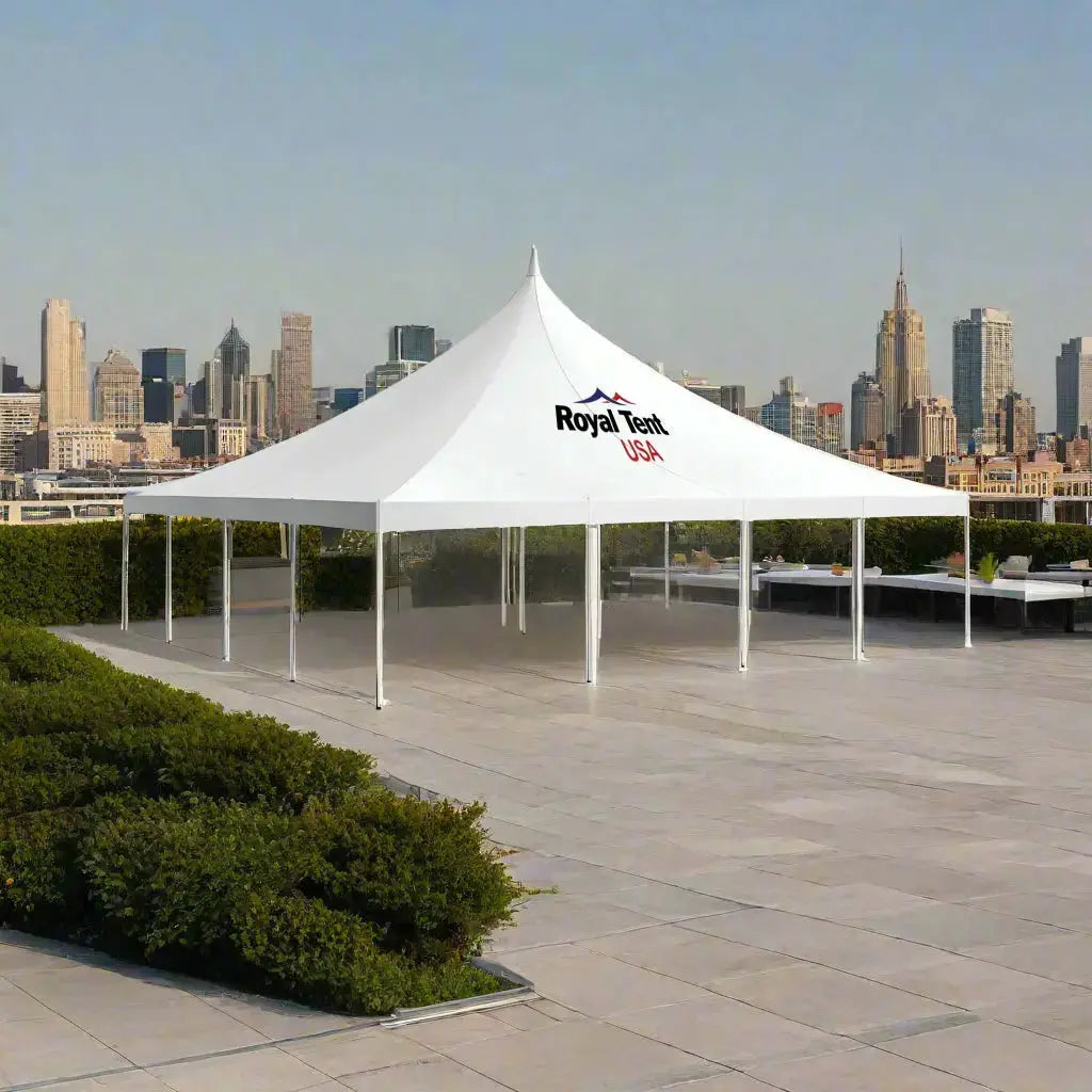 High Peak Pole Tent 30x30ft (9x9m) Royal Tent USA