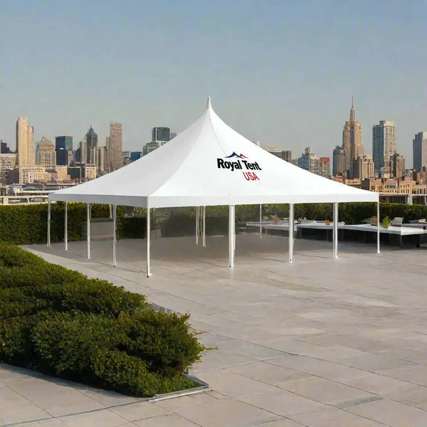 High Peak Pole Tent 30x30ft (9x9m) Royal Tent USA