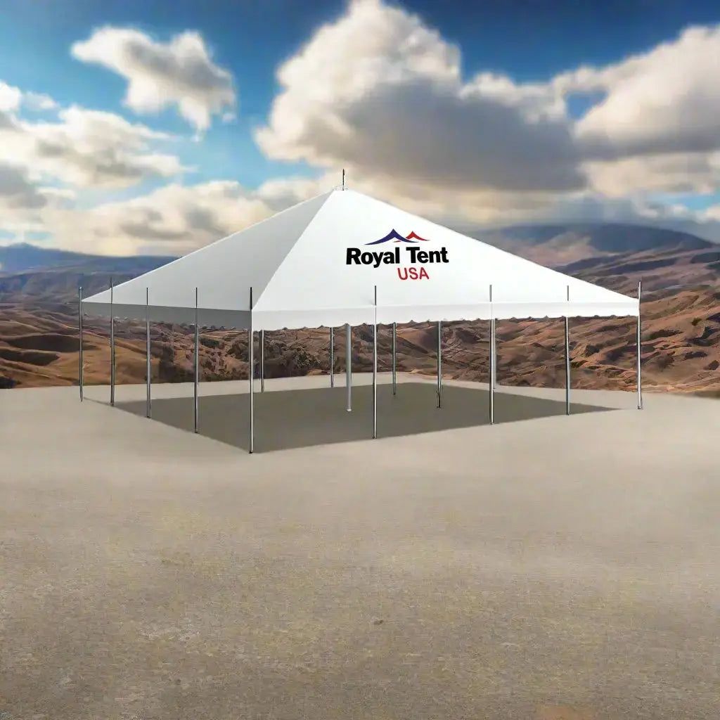Classic Pole Tent 30x30ft (9x9m) Royal Tent USA