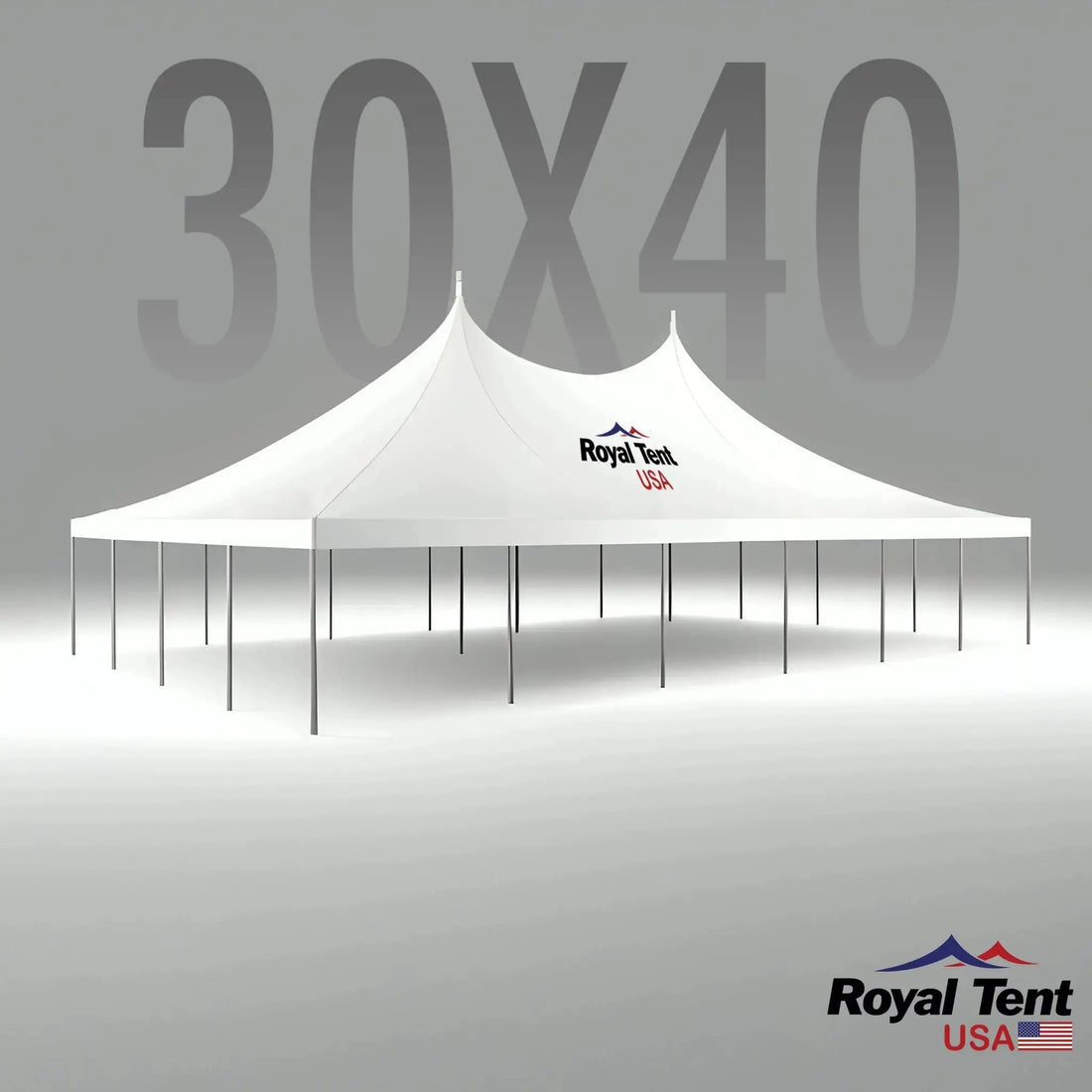 High Peak Pole Tent 30x40ft (9x12m) Royal Tent USA