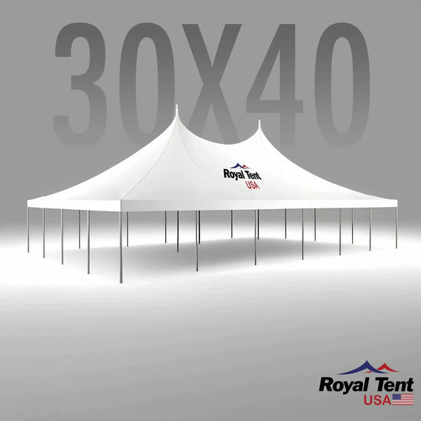 High Peak Pole Tent 30x40ft (9x12m) Royal Tent USA