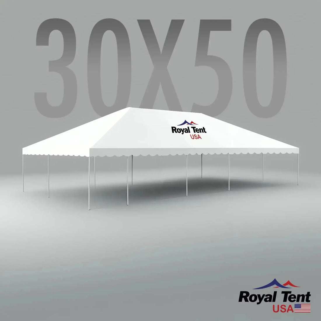 West Coast Frame Tent 30x50ft (9x15m) Royal Tent USA