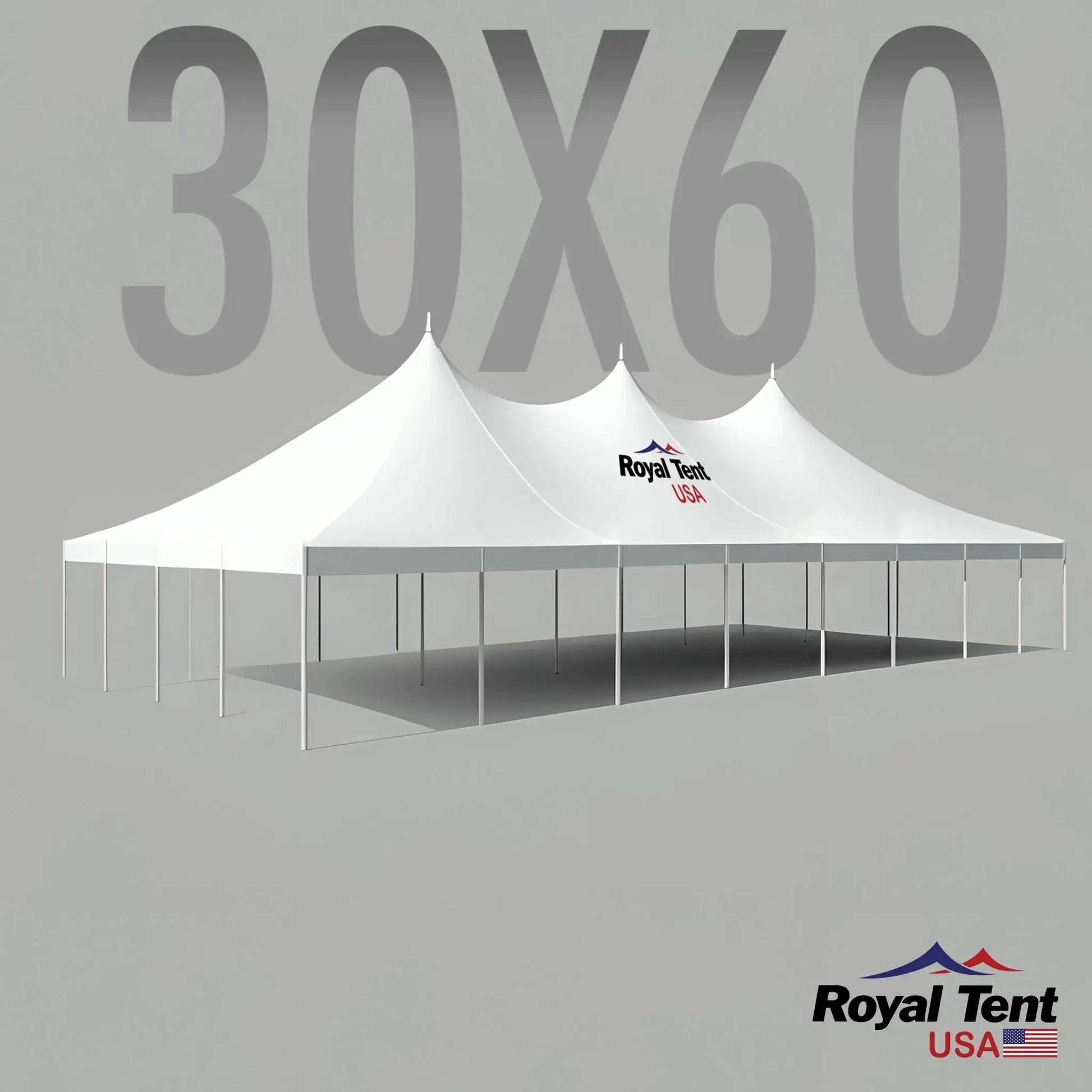 High Peak Pole Tent 30x60ft (9x18m) Royal Tent USA