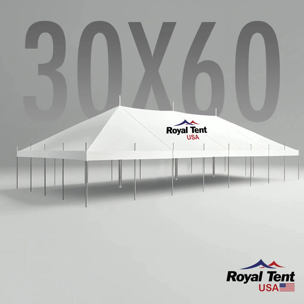 Classic Pole Tent 30x60ft (9x18m) Royal Tent USA