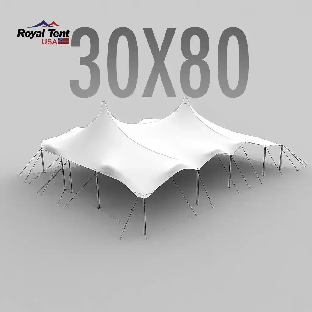 Stretch Tent 30x80ft (9x24m) Royal Tent USA