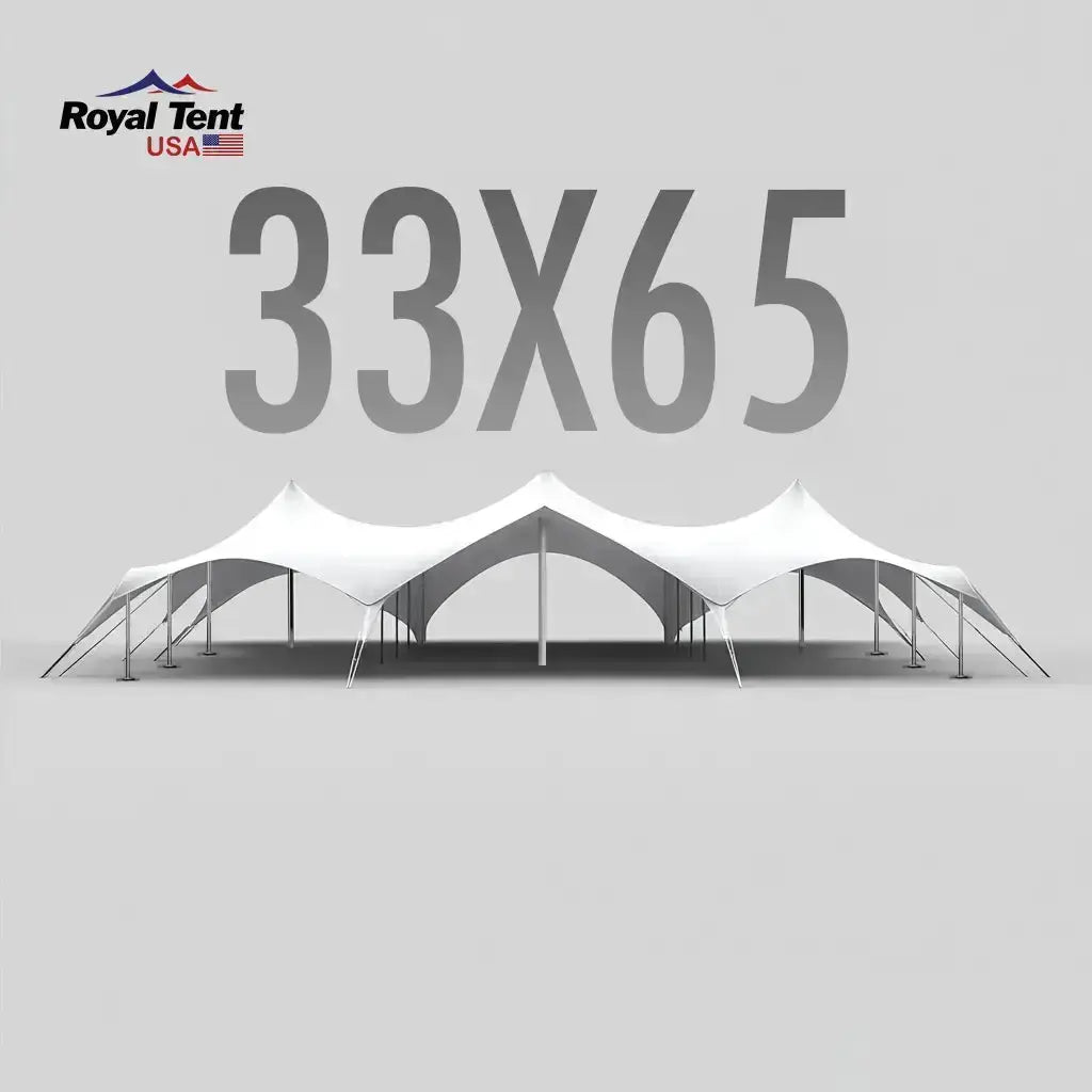 Stretch Tent 33x65ft (10x19m) Royal Tent USA
