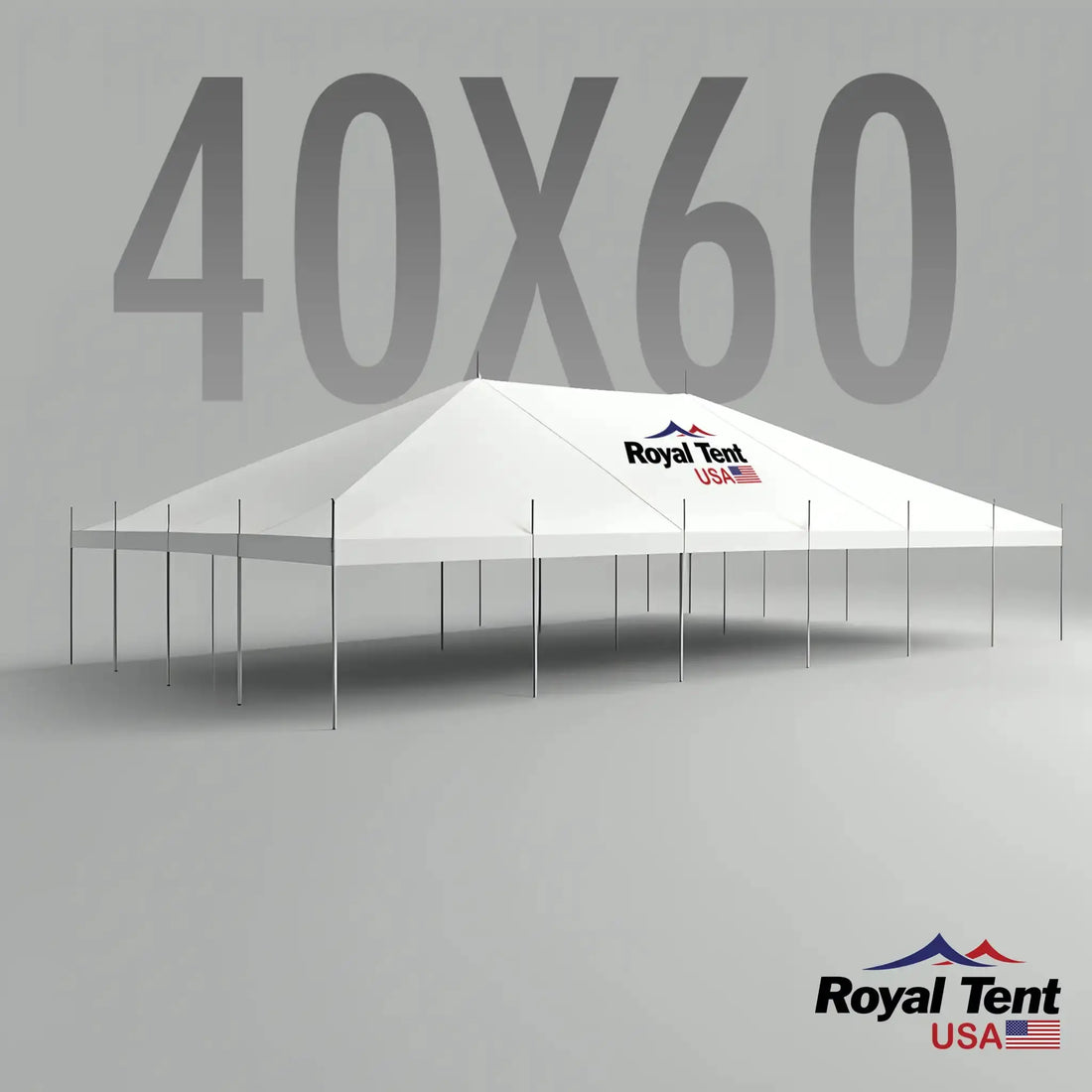 Classic Pole Tent 40x60ft (12x18m) Royal Tent USA