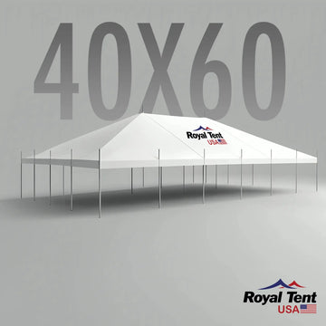 Classic Pole Tent 40x60ft (12x18m) Royal Tent USA
