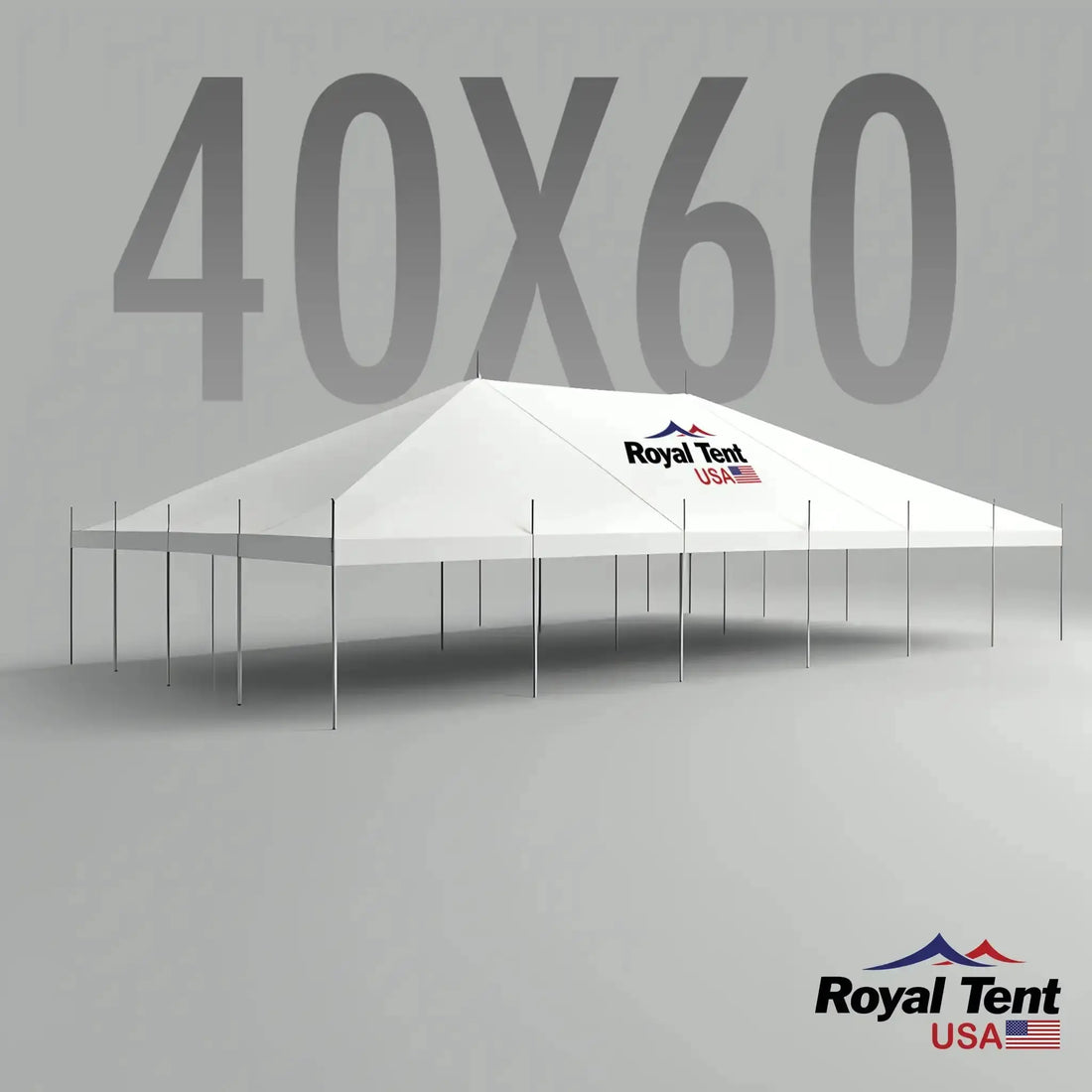 Classic Pole Tent 40x60ft (12x18m) Royal Tent USA