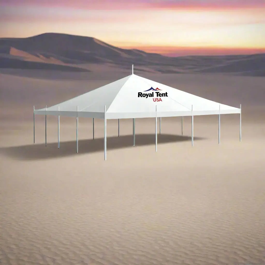Classic Pole Tent 40x40ft (12x12m) Royal Tent USA