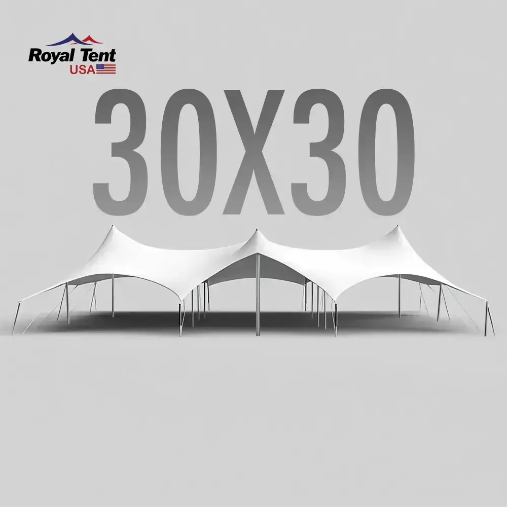 Stretch Tent 30x30ft (9x9m) Royal Tent USA